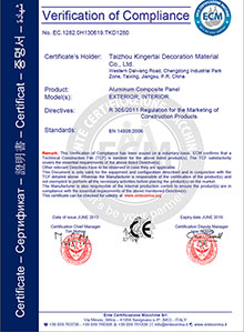 ACP Sheet SGS certification